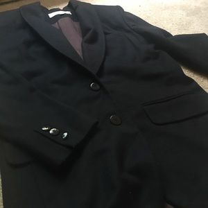 Vintage Navy Wool Blazer
